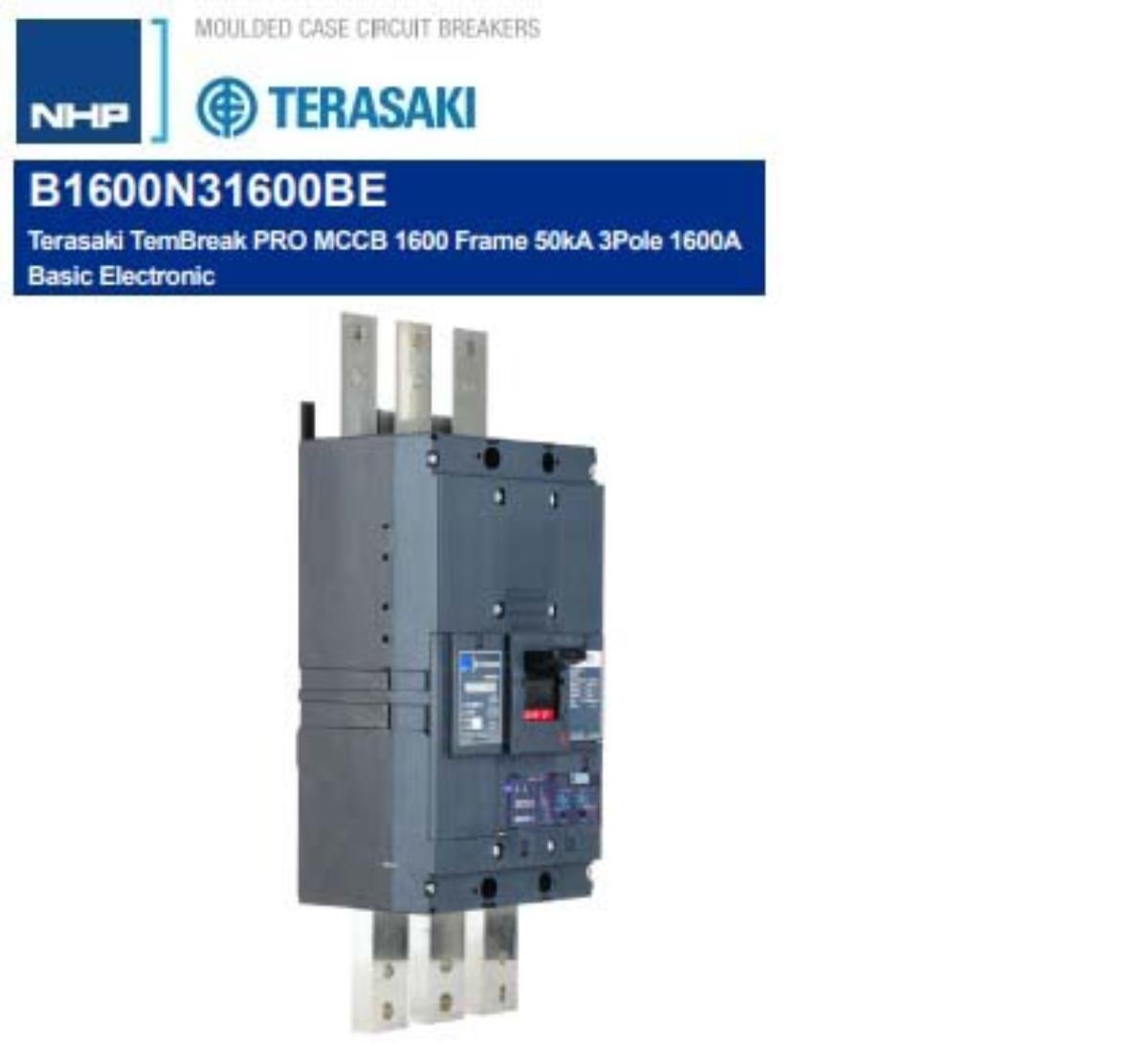 MCCB TBP 3P 1600A 50KA 1600 FRAME