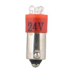 LED INDICATOR LAMP BA9S 24VAC/DC RED LED INDICATOR LAMP BA9S 24VAC/DC RED