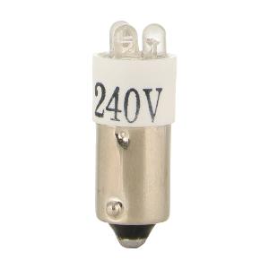 LED LAMP BA9S 240V AC/DC RED LED LAMP BA9S 240V AC/DC RED