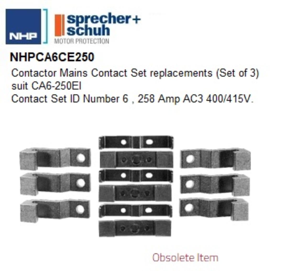 MAIN CONTACT SET FOR CA6-250