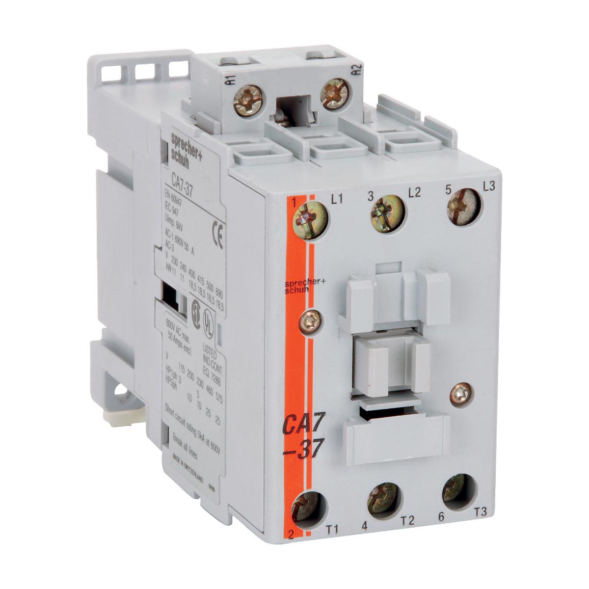 CONTACTOR 3P 37A AC3 18.5KW 24VDC COIL