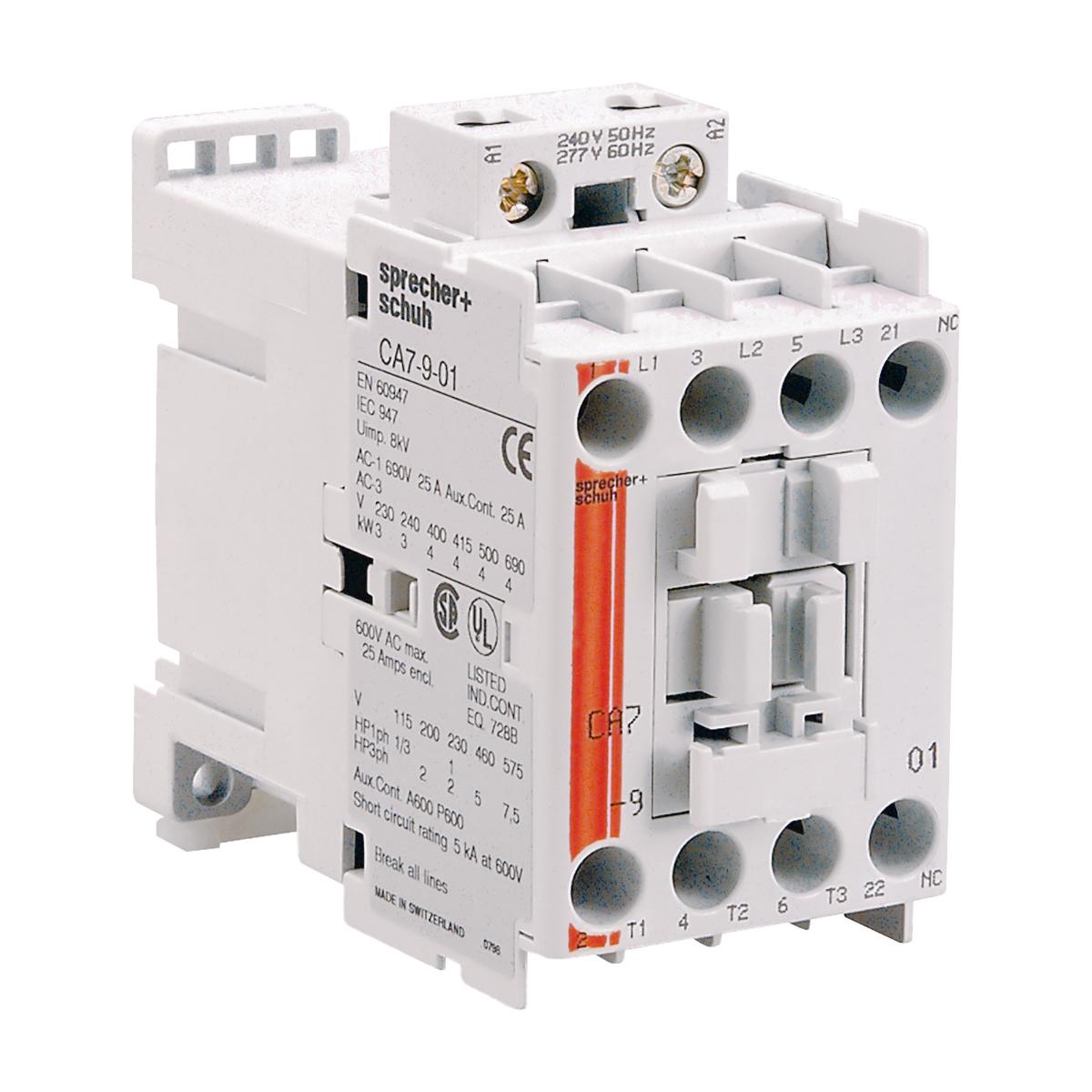 CONTACTOR 4P 9A AC3 4KW 240VAC COIL