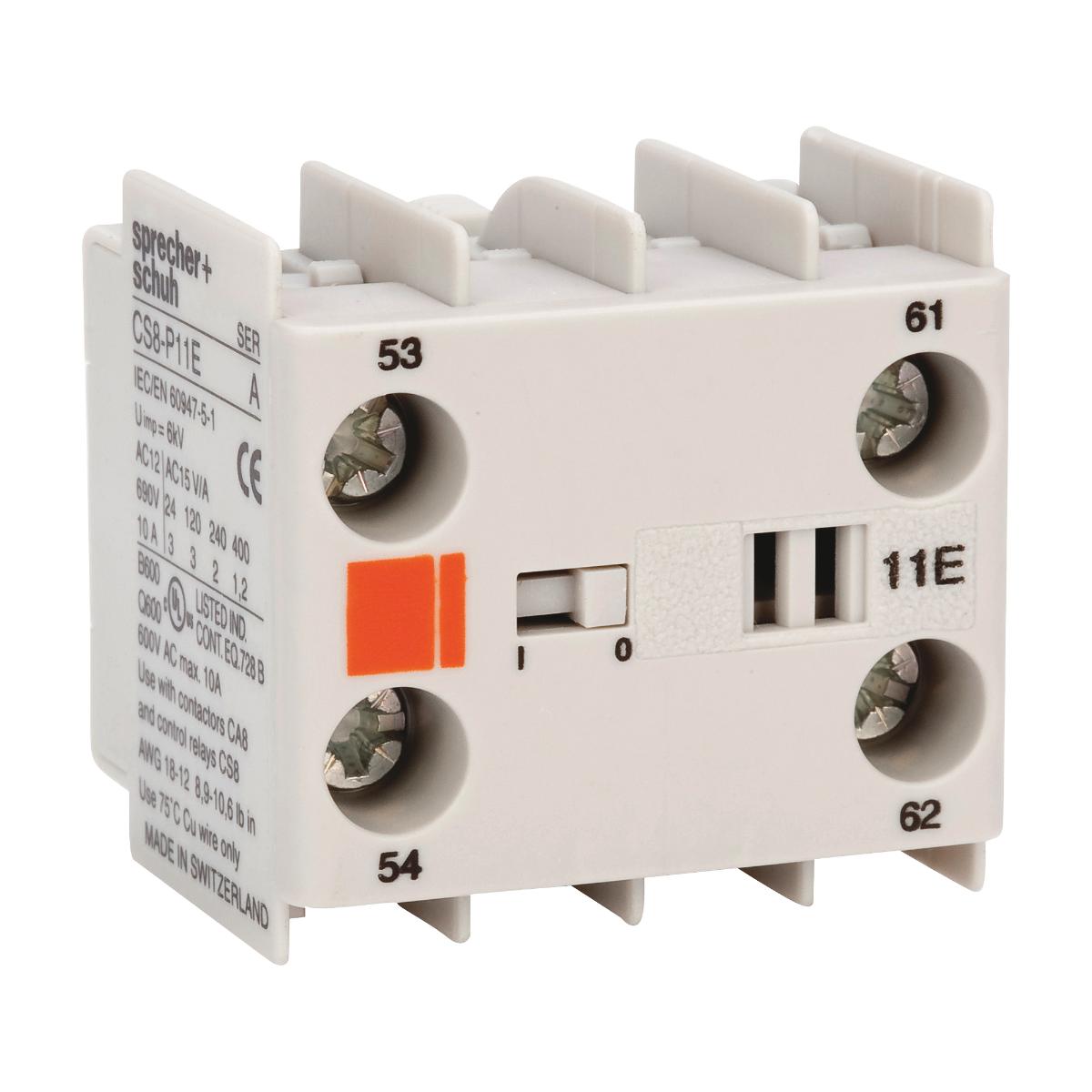 AUXILIARY CONTACT 1N/O 1N/C TOP MNT CA8