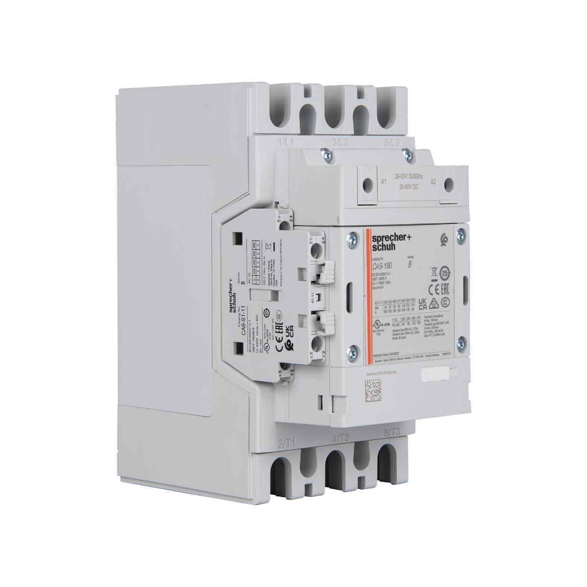 CONTACTOR 3P 190A AC3 90KW 24/60VACDC