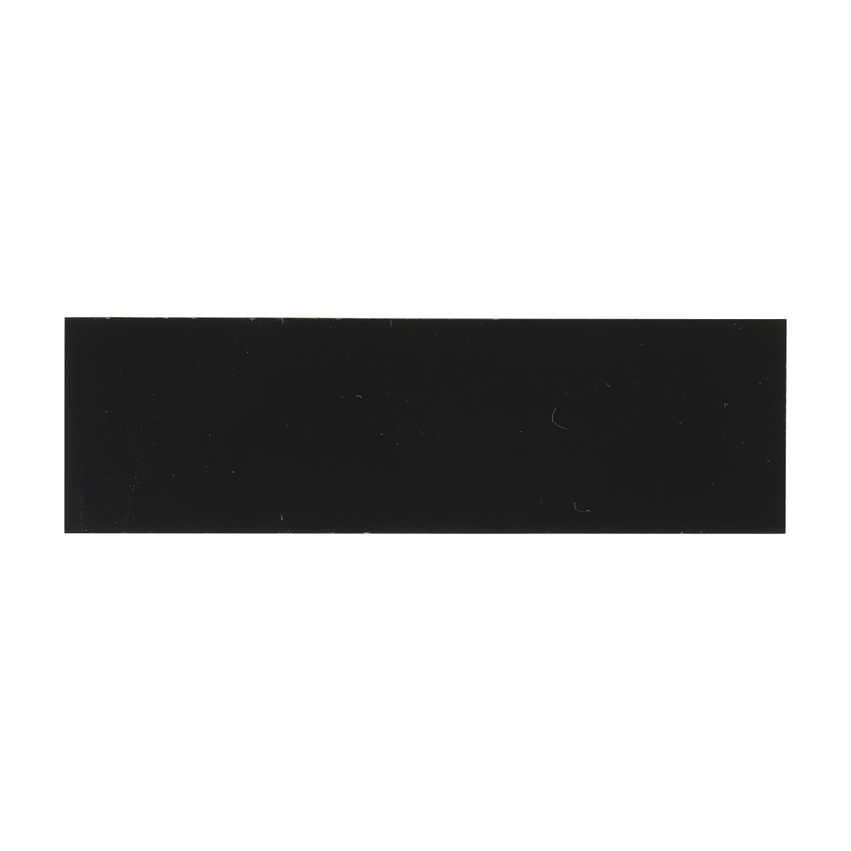 LEGEND PLATE 30X50MM BLANK BLACK