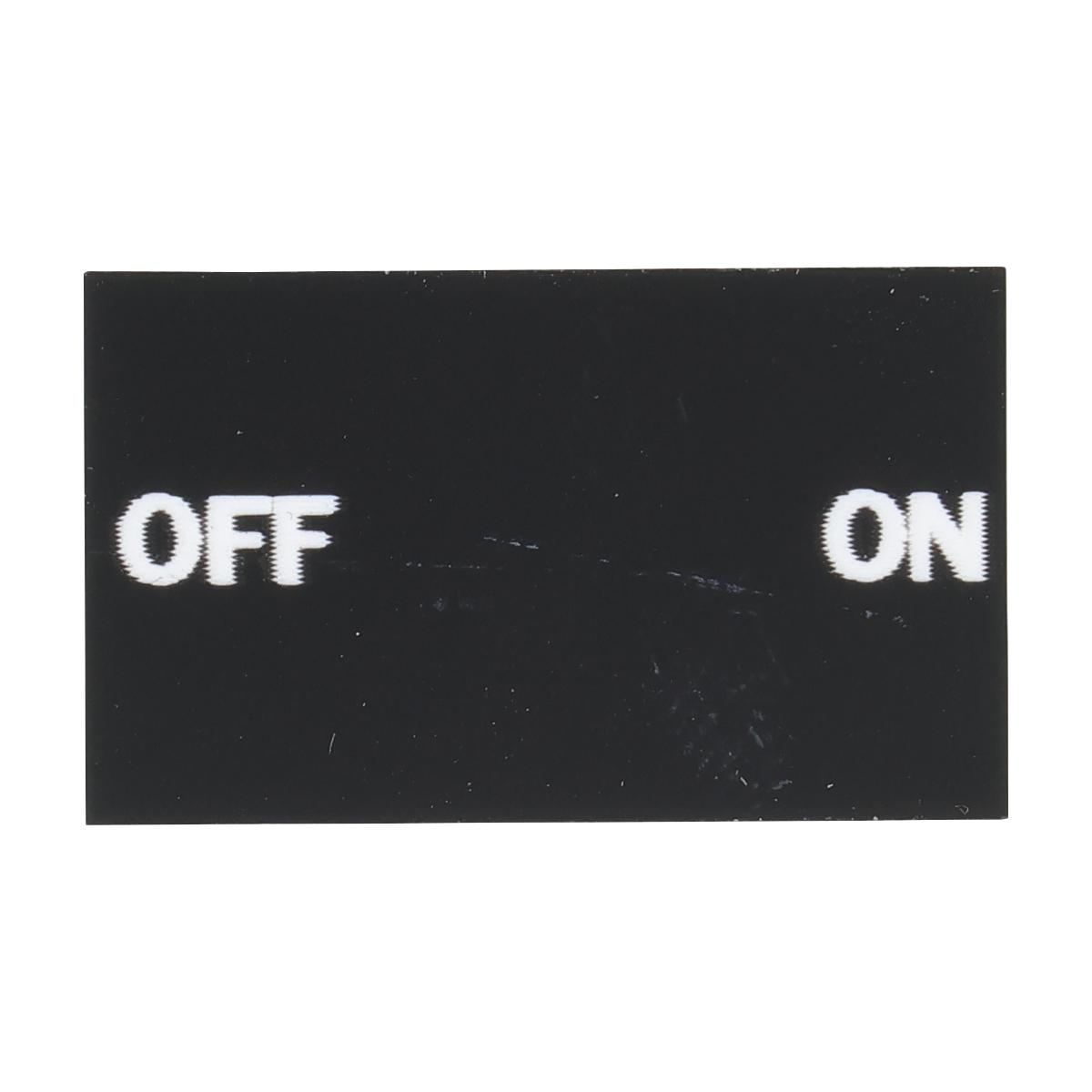 LEGEND PLATE 30X50MM WHITE TEXT OFF ON | Pushbutton & Accessories ...