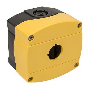 PLASTIC ENCLOSURE 1X22.5MM HOLE YLW IP66 PLASTIC ENCLOSURE 1X22.5MM HOLE YLW IP66