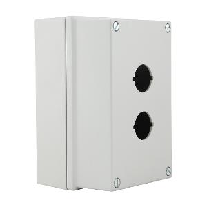 METAL ENCLOSURE 2X22.5MM HOLE GREY IP66 METAL ENCLOSURE 2X22.5MM HOLE GREY IP66