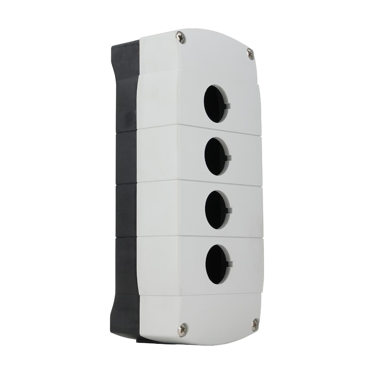 PLASTIC ENCLOSURE 4X22.5MM HOLE GRY IP66