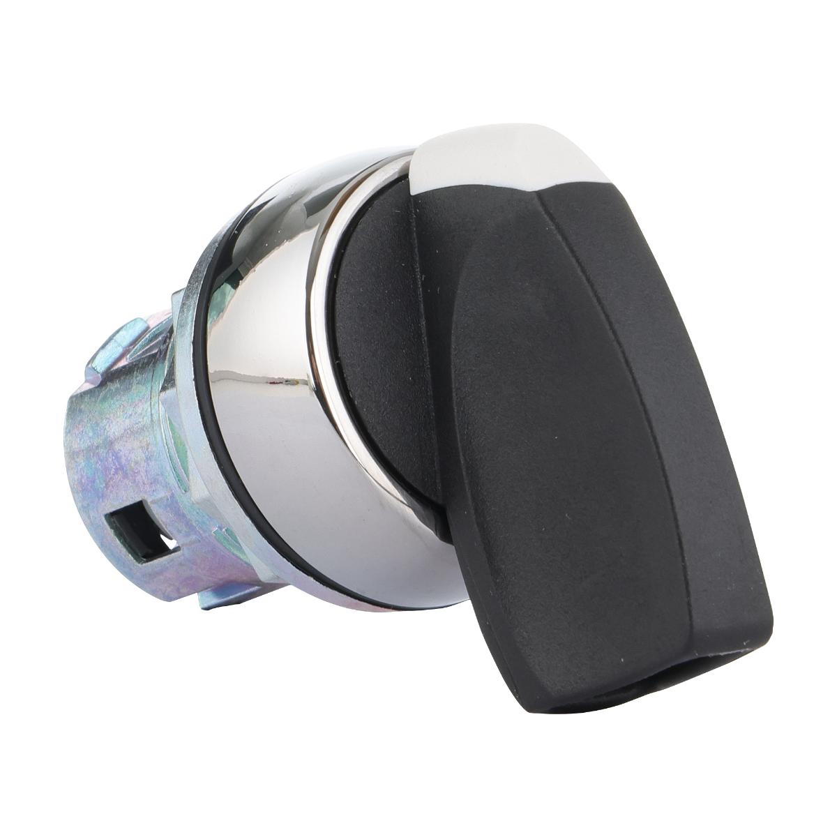 SELECTOR SW 22.5MM MTL 2 POS WHITE