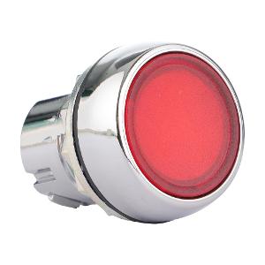 ILLUM P/BUTTON 22.5MM METAL FLUSH RED ILLUM P/BUTTON 22.5MM METAL FLUSH RED