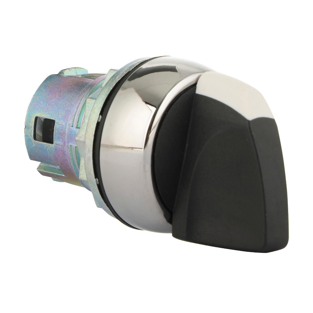 SELECTOR SW 22.5MM METAL 3POS SR LR WHT