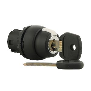 KEYED SELECTOR SW 22.5MM PLAS 3POS 3825 KEYED SELECTOR SW 22.5MM PLAS 3POS 3825