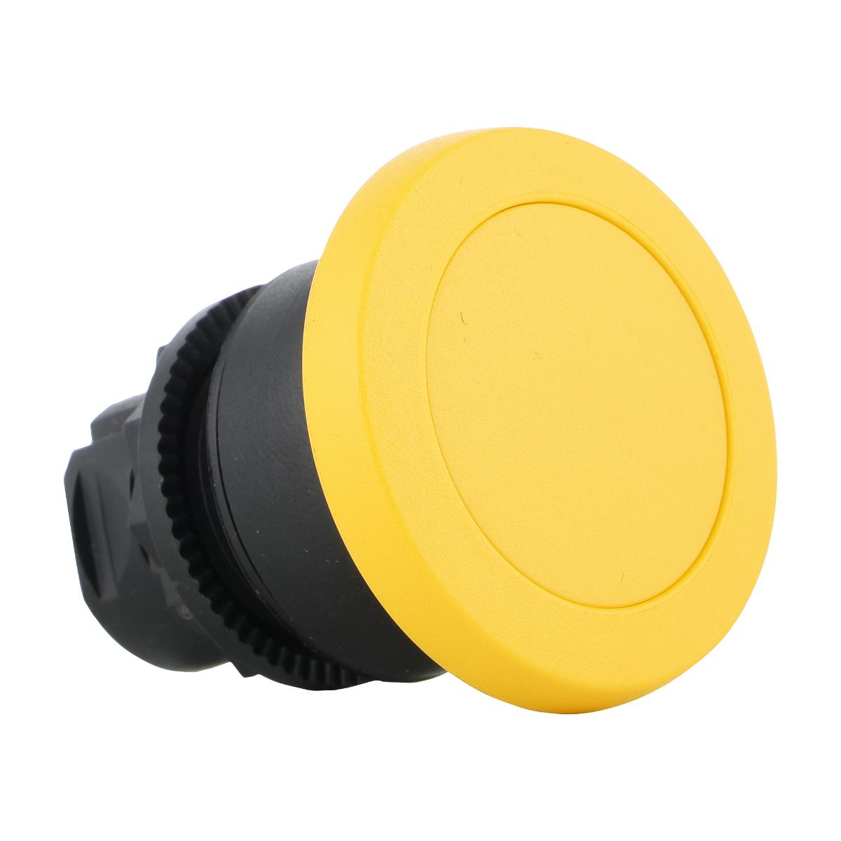 PUSHBUTTON 22.5MM PLAS M/H 40MM YELLOW