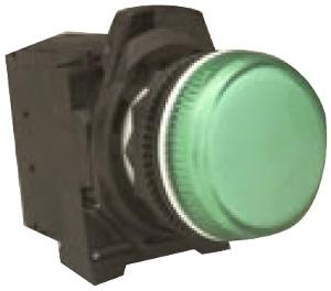 PILOT LIGHT COMP PLAS GREEN LED 24VAC/DC