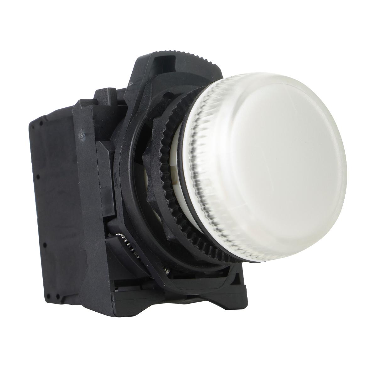 LED PILOT LIGHT 22.5MM PLAS 240VAC CLEAR