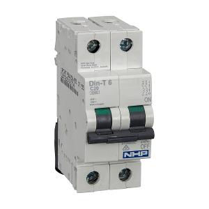 MCB DIN-T6 2P 2A 6KA C CURVE 2 MODULE MCB DIN-T6 2P 2A 6KA C CURVE 2 MODULE