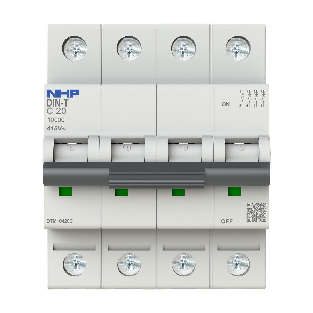 MCB DIN-T 10KA 4P 13A C CURVE 4 MODULE