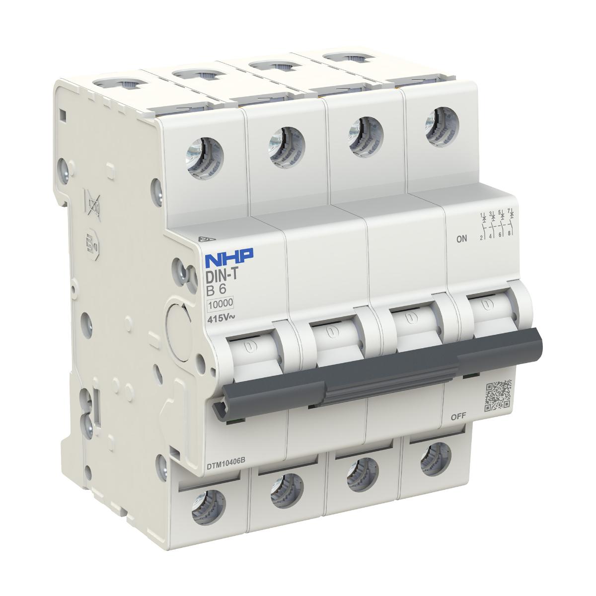 MCB DIN-T 10KA 4P 32A D CURVE 4 MODULE