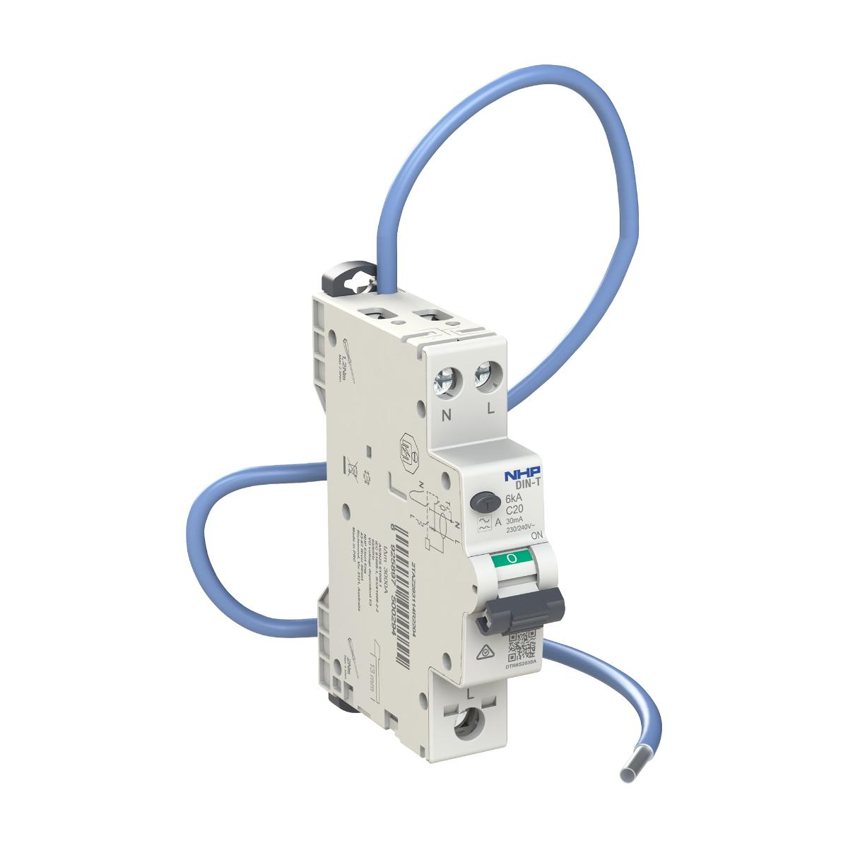 RCBO DIN-T 10KA 1P+SN 16A 10MA 1 MODULE