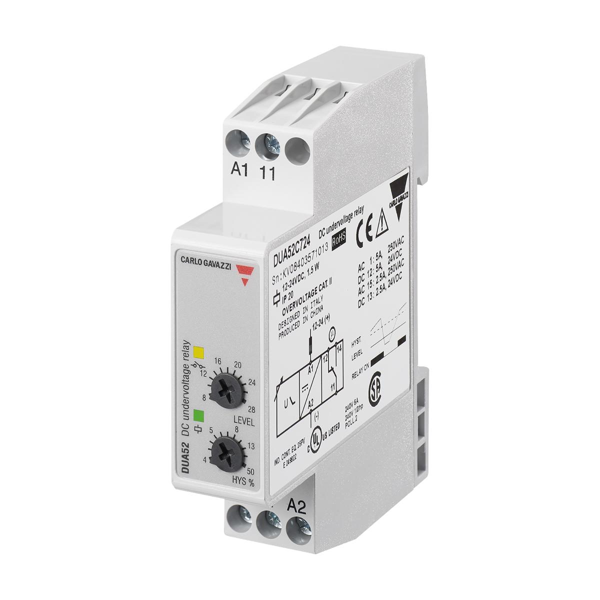 UNDER VOLTAGE MON RELAY 1PH 8-28VDC 1CO