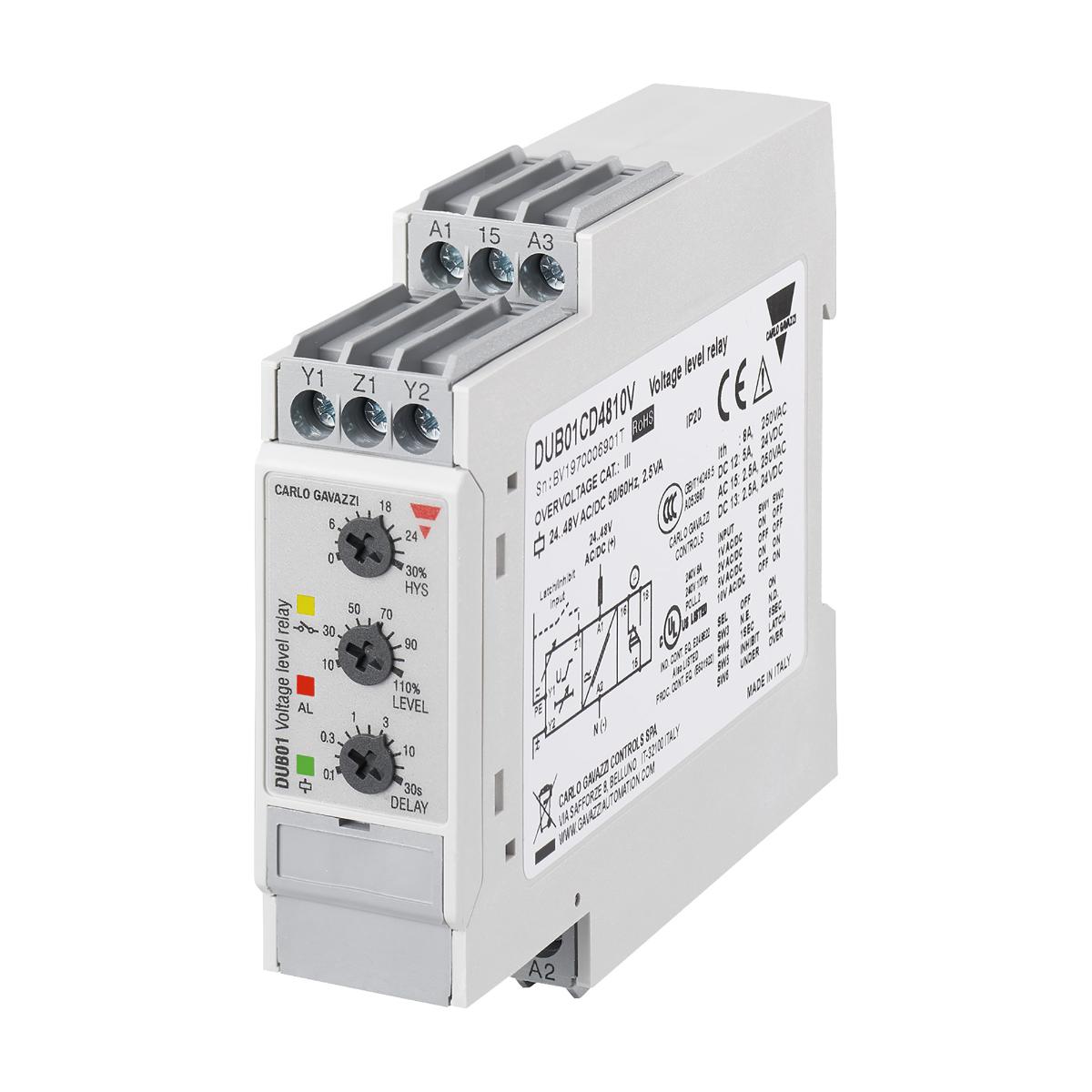 UNDER OVER VOLT MONIT RELAY 2-500VAC/DC