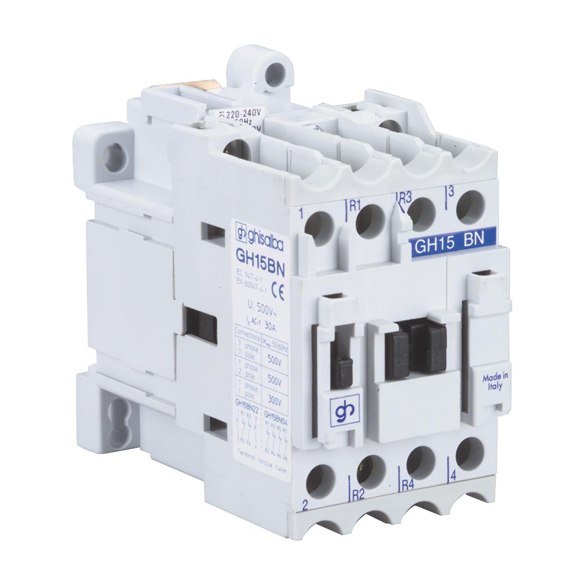 CONTACTOR 4P 9A AC3 4KW 240VAC COIL