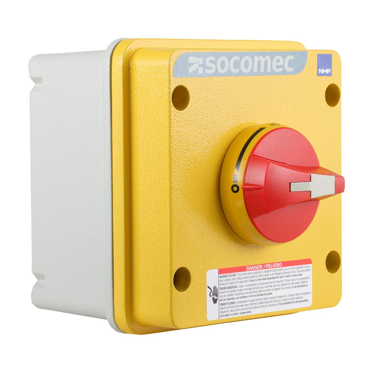 ISO ENCLOSED ISOLATOR 3P 25A GREY ALUM