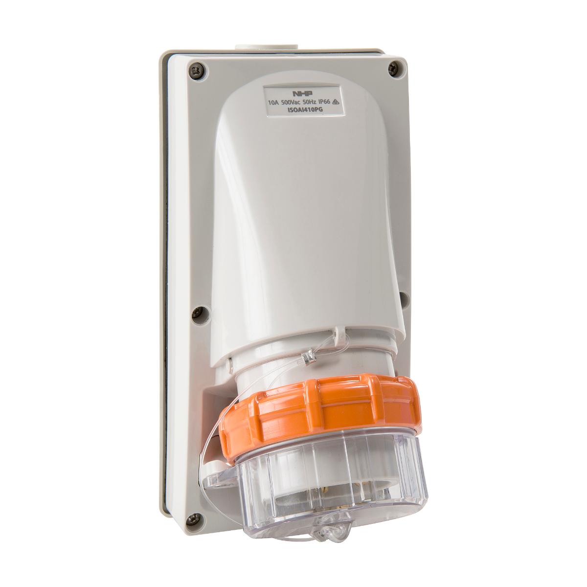 ISO APPLIANCE INLET 4 RND PINS 10A 500V