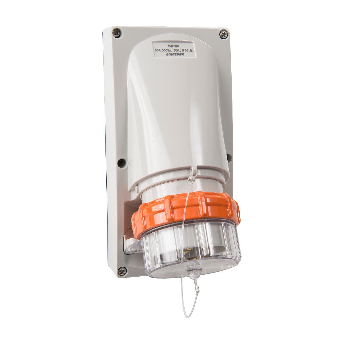 ISO APPLIANCE INLET 5 RND PINS 50A 500V