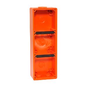 ISO BACK BOX THREE GANG STANDARD ORANGE ISO BACK BOX THREE GANG STANDARD ORANGE