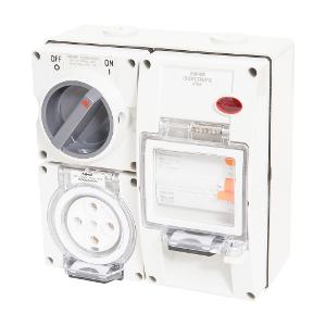 ISO SW/PLUG RCD PROT 5 RND PINS 20A 3PH ISO SW/PLUG RCD PROT 5 RND PINS 20A 3PH