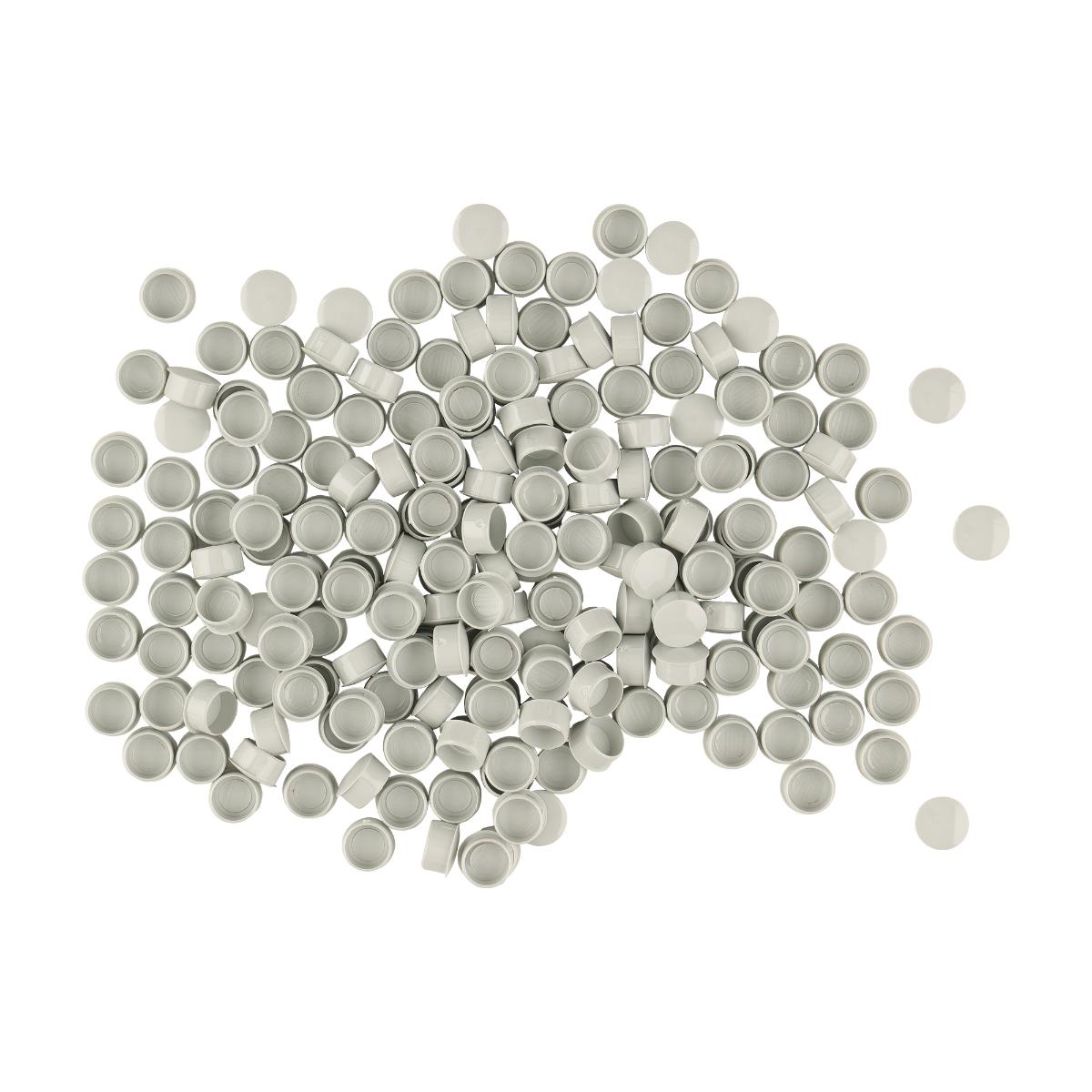 ISO COVER SCREW CAPS GREY (QTY 200)