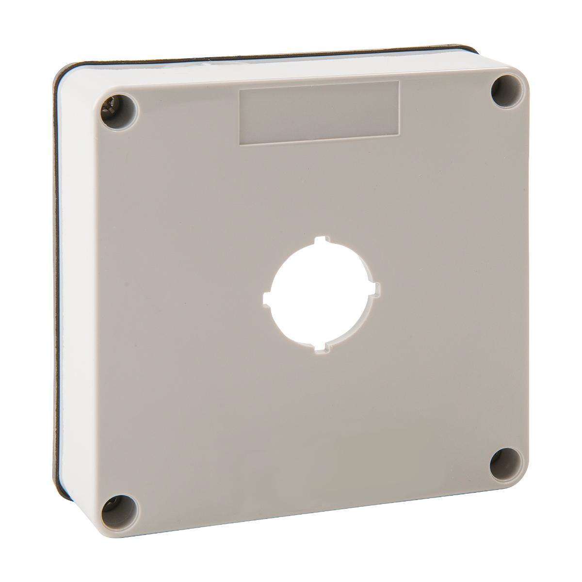 ISO BACK BOX LID 1GANG + 1X22.5MM CUTOUT
