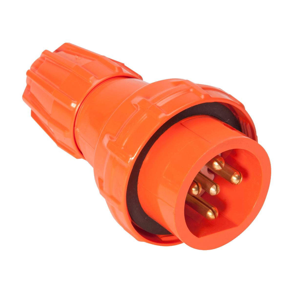 ISO PLUG TOP STRAIGHT 3PH 5 RND PINS 10A