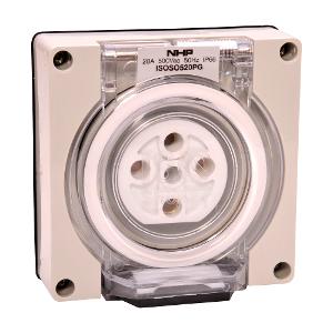 ISO SOCKET OUTLET 3PH 5 ROUND PINS 20A ISO SOCKET OUTLET 3PH 5 ROUND PINS 20A