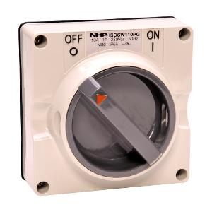 ISO SWITCH 1PH 2 POLE 10A LESS BASE ISO SWITCH 1PH 2 POLE 10A LESS BASE