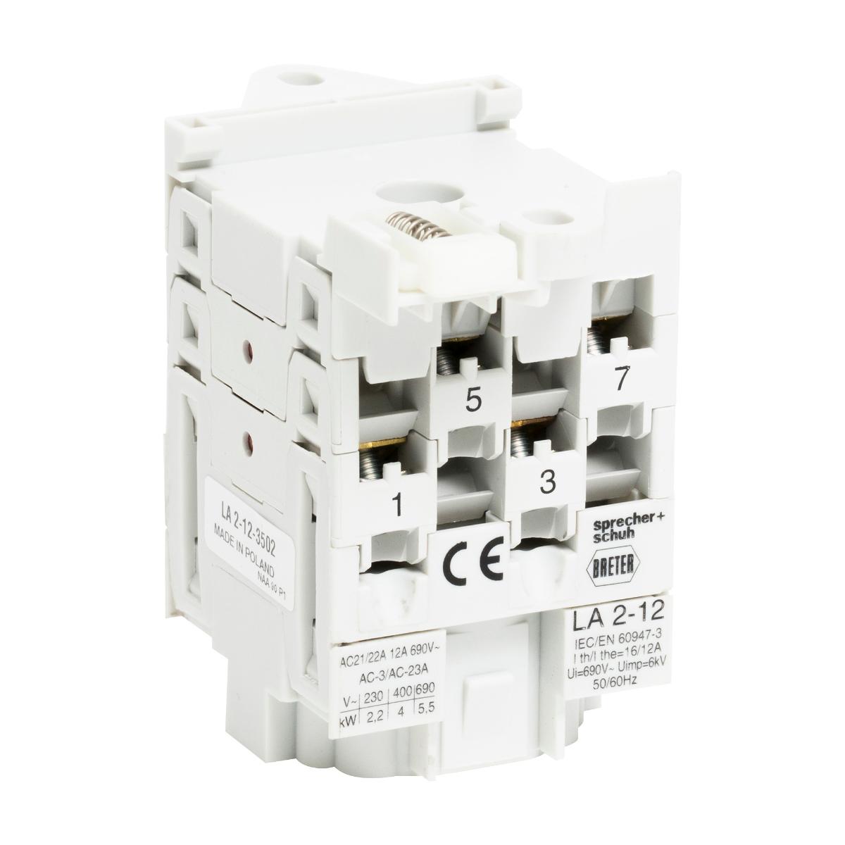 L2 CHANGEOVER SW BODY 2P 12A BASE MOUNT