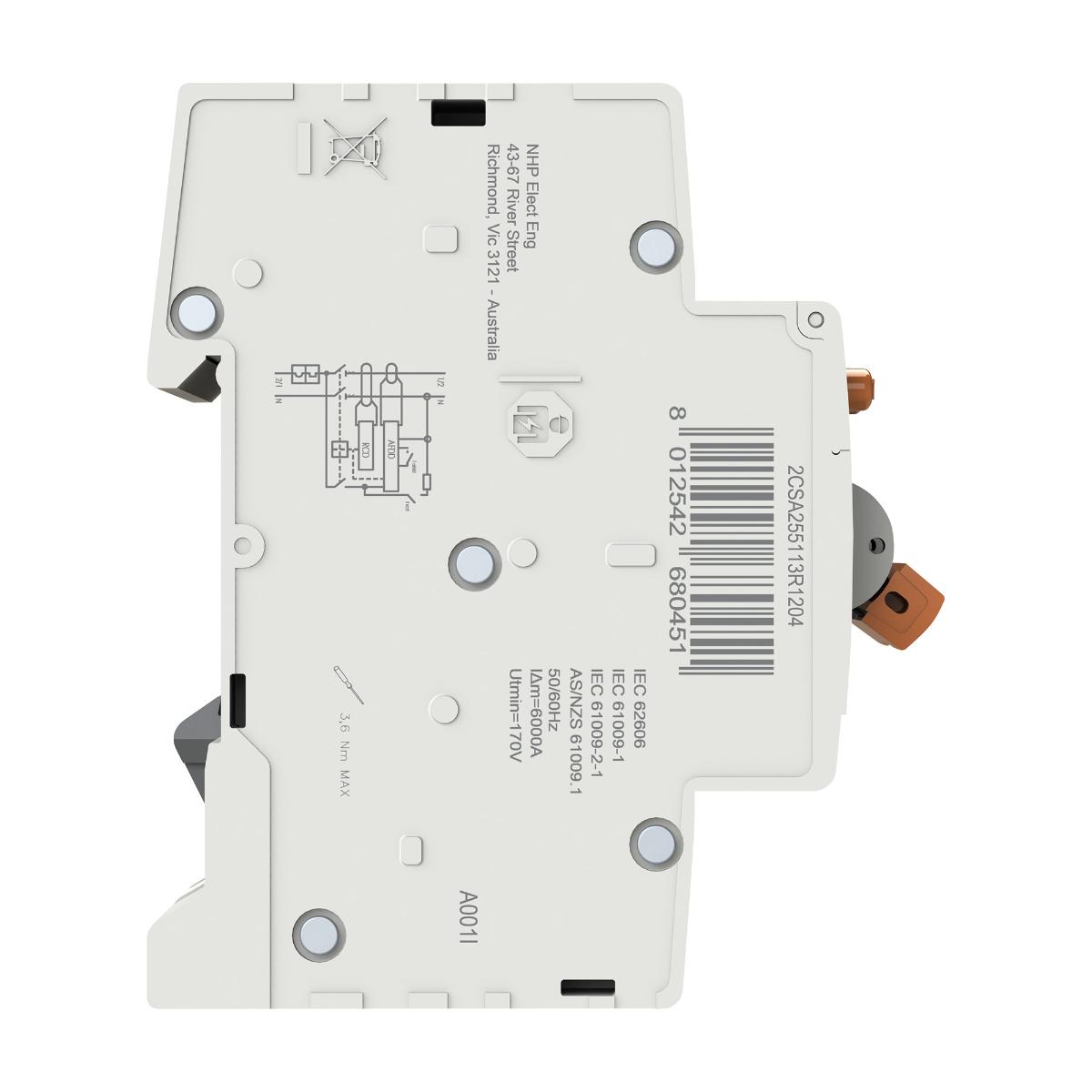 RCBO MOD6+ AFDD 1P+SN 10A 6KA 30MA C CRV