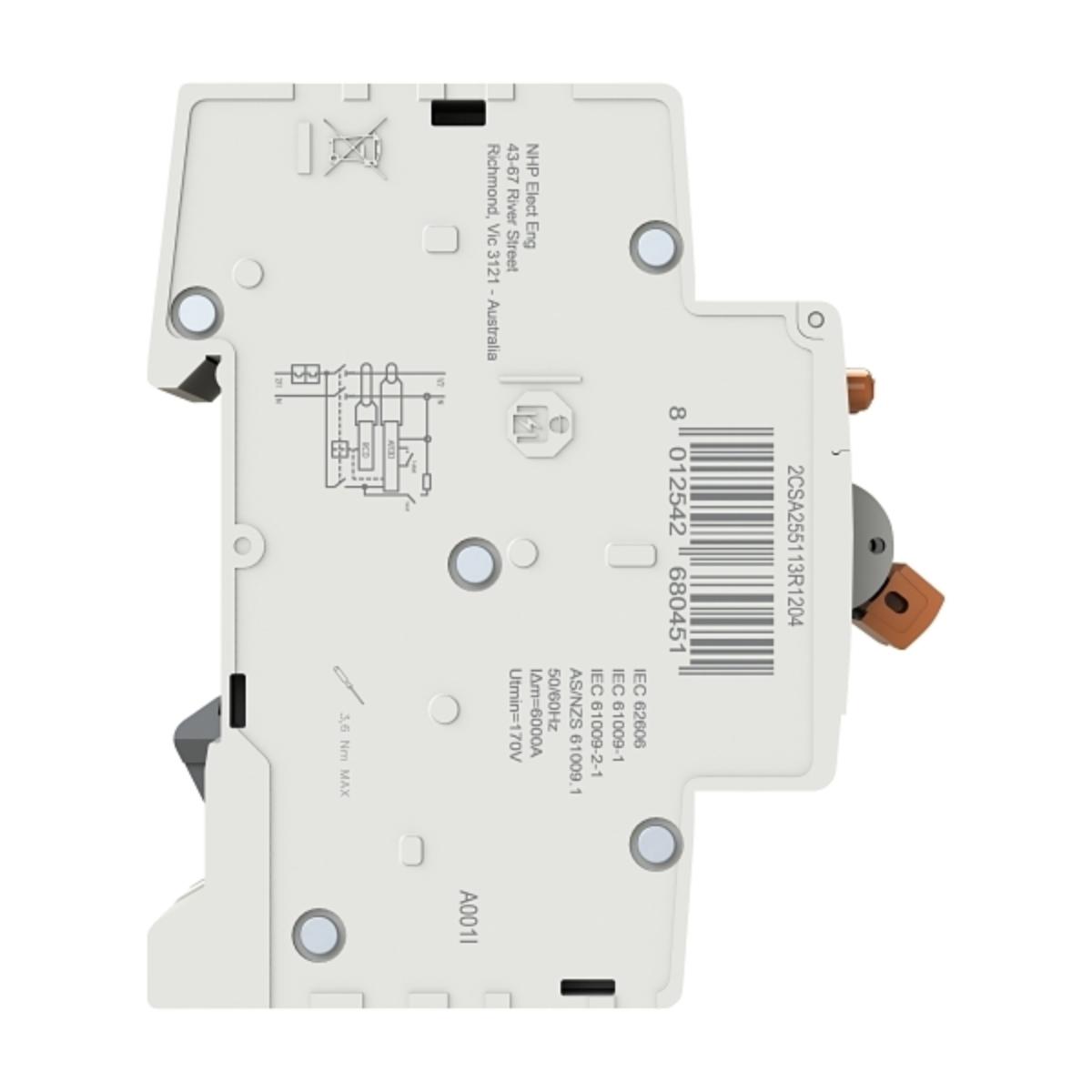RCBO MOD6+ AFDD 1P+SN 20A 6KA 30MA C CRV