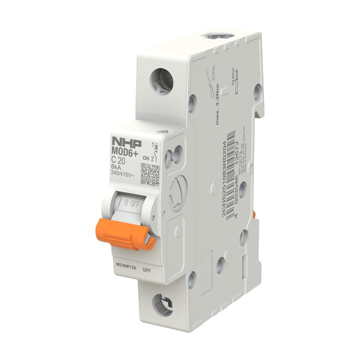 MCB MOD6+ 10KA 1P 100A C CURVE 1.5MODULE