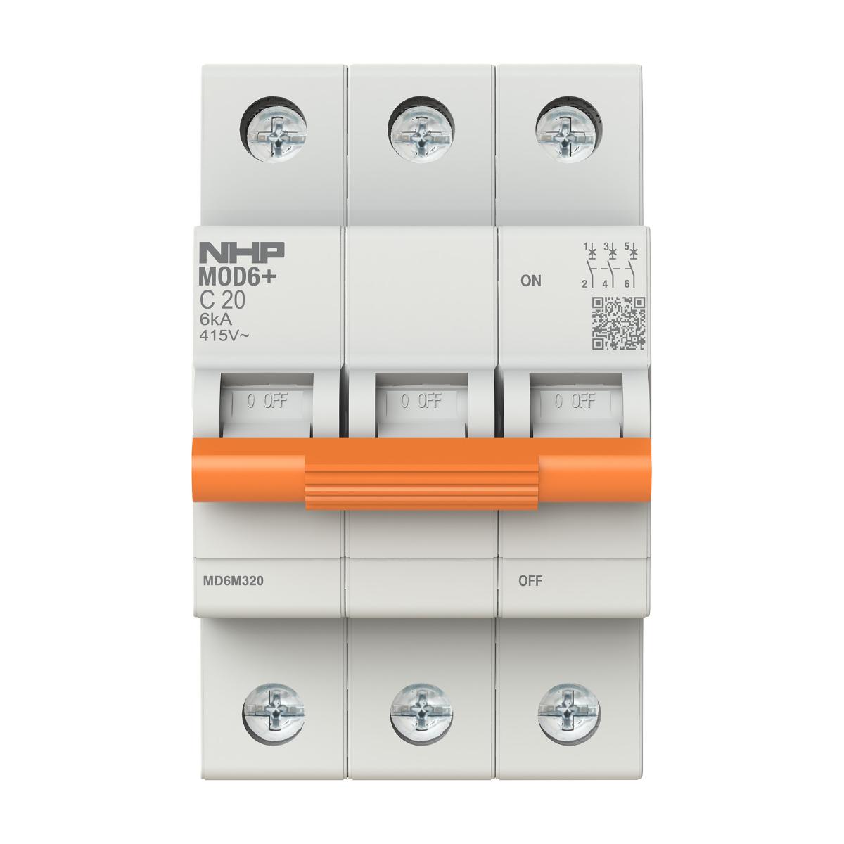 MCB MOD6+ 10KA 3P 100A C CURVE 4.5MODULE
