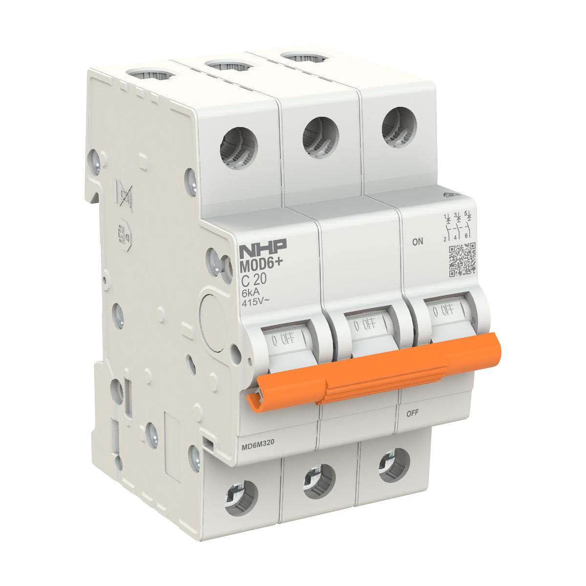 MCB MOD6+ 10KA 3P 100A C CURVE 4.5MODULE