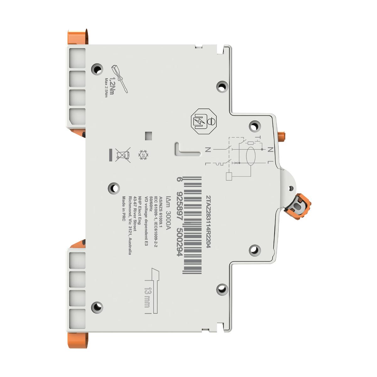 RCBO MOD6+ 1P+SN 20A 6KA 10MA 1 MODULE