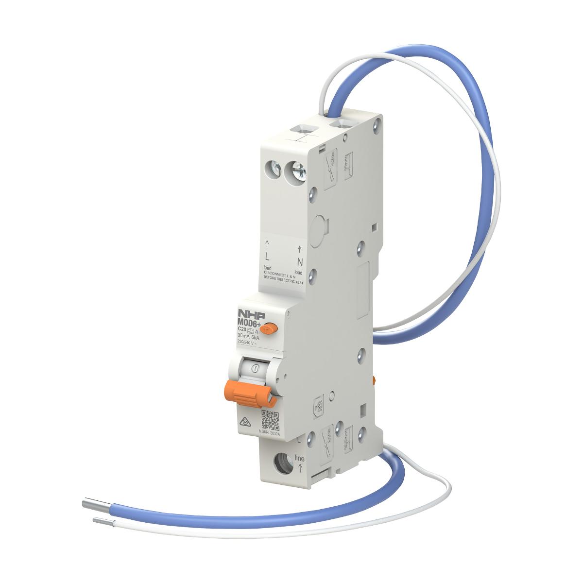 RCBO MOD6+ 1P+N 40A 6KA 30MA 1 MODULE