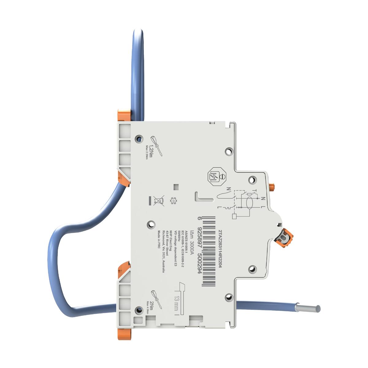 RCBO MOD6+ 1P+SN 10A 6KA 10MA 1 MODULE