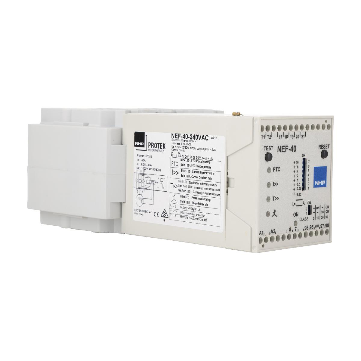 ELECTRONIC OVERLOAD 8.25-40A 240VAC CTRL