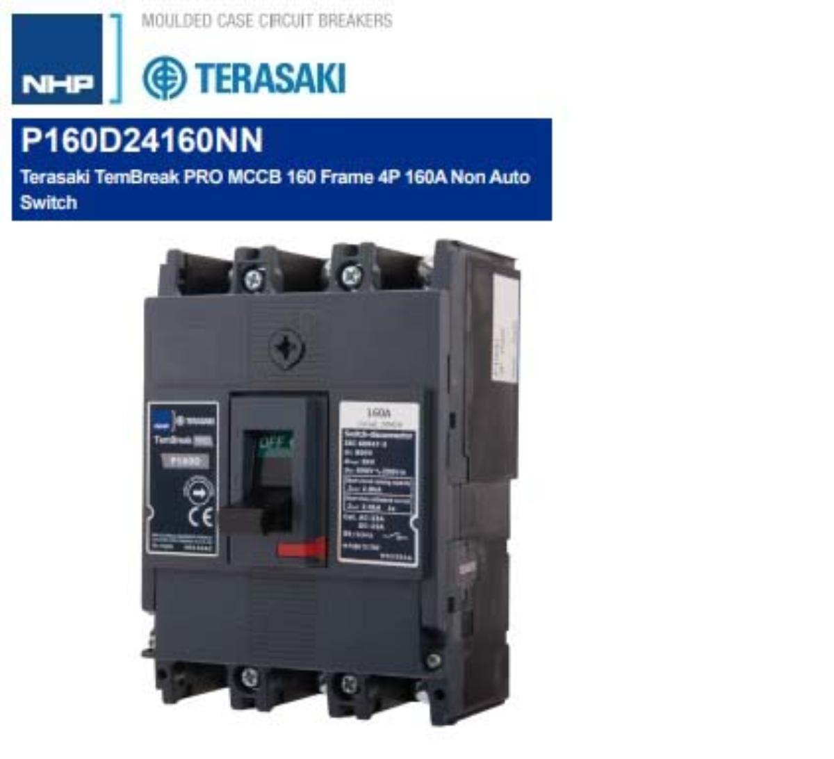 TBP NON AUTO SWITCH 4P 160A 160 FRAME