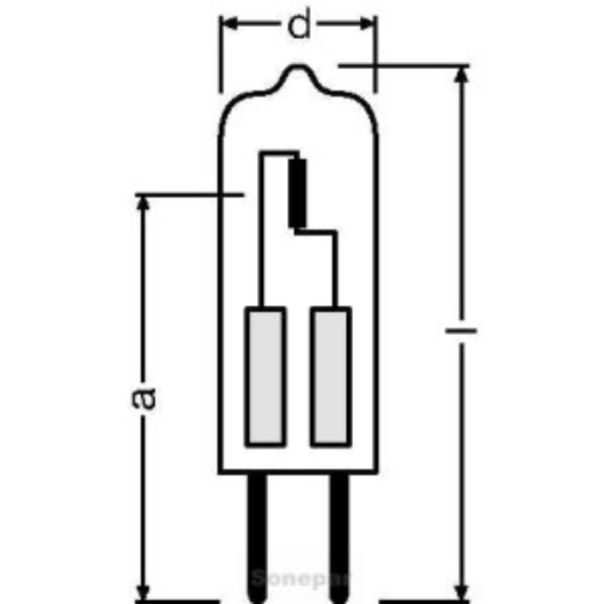LAMP BI-PIN GY6.35 12V 20W HALOGEN