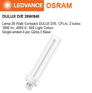 CFL LAMP 26W 4000K GX24Q 4PIN COOL WHITE CFL LAMP 26W 4000K GX24Q 4PIN COOL WHITE